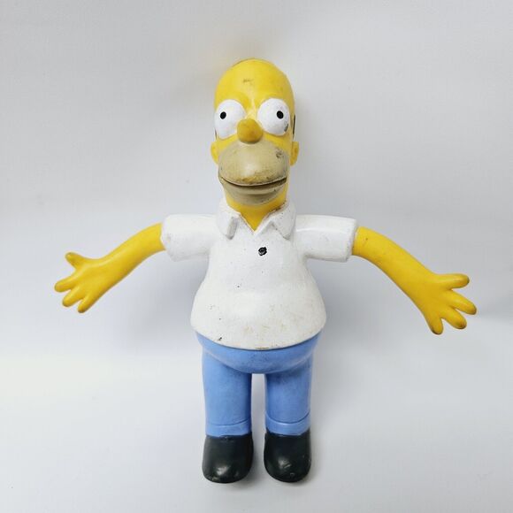 THE SIMPSONS HOMER 6" BART 4 1/2" LISA 4" BENDIE BENDABLE POSEABLE FIGURES - Picture 2 of 11